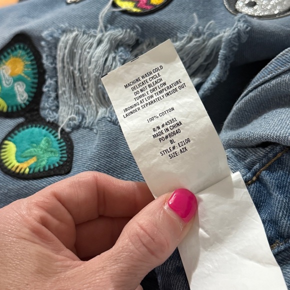 Curtain Call Costume Overalls Patches Adult A2X - Picture 2 of 15